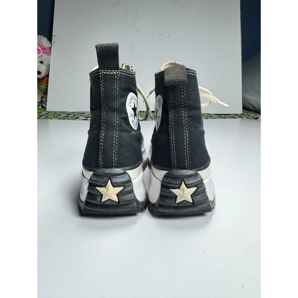 Converse Run Star Hike Hi 166800C Sneakers Unisex M7/W8.5 Black High Top Shoes